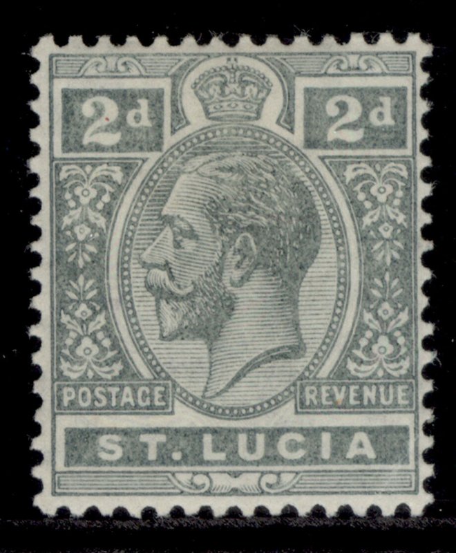 ST. LUCIA GV SG80, 2d grey, M MINT. 