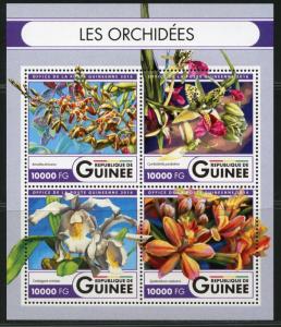 GUINEA 2016 ORCHIDS SHEET MINT NH