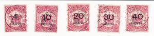 1895 North Borneo (Surcharged) - Complete set (USED)