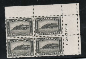 Canada #174 Very Fine Never Hinged Plate #1 Upper Right Block