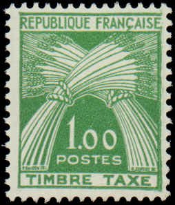 France #J93-J97, Complete Set(5), 1960, Hinged