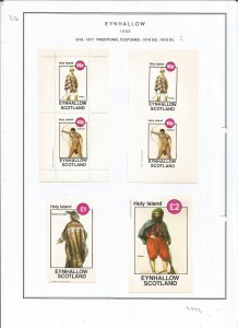 EYNHALLOW -1982 - Traditional Costumes - Sheets -Mint Light Hinged-Private Issue