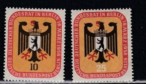 Germany - Berlin # 9N118-119, Arms of Berlin, Mint Hinged, 1/3 Cat.