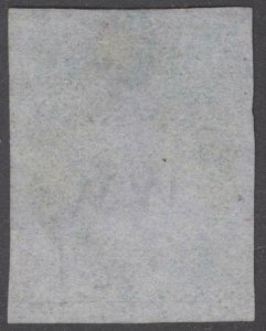 New Zealand 1857 1s Green No Wmk Blued paper SG 6 Scott 6 U Cat £3,750($4,912)