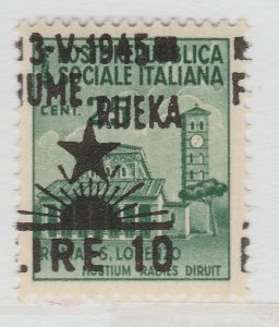 Varietà Occupazione Jugoslava Fiume Yugoslavia 1945 10L / 25c MNH** A23P45F13731