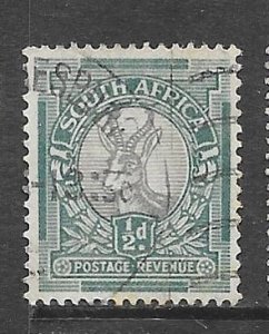 South Africa 47a: 1/2d Springbok, used, F-VF