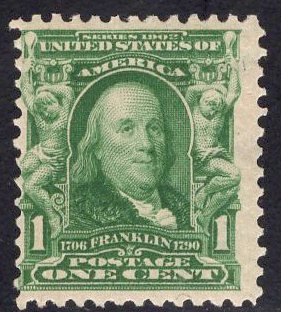 US Stamp Scott #300 Mint Previously Hinged SCV $12