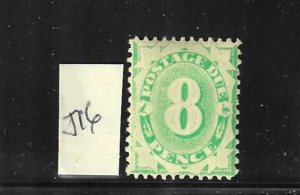 AUSTRALIA SCOTT #J16 1902-04 POSTAGE DUE 8P - WMK 55- PERF 11.5 - MINT HINGED