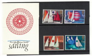 Great Britain Sailing 4v Pres. Pack 1975 MNH SG#980-983