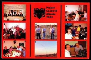 QSL QSO RADIO CARD Project Goodwill Albania 2003,ZA1A, (Q2854)