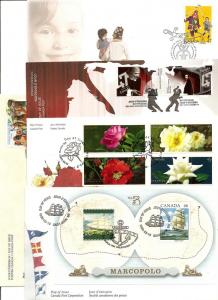 Canada  10 Diff. First Day Covers, See 2 scans
