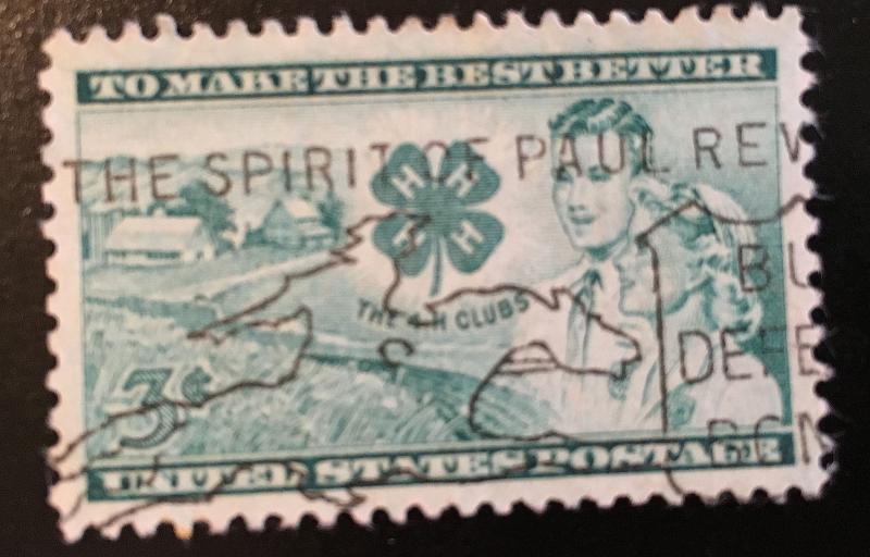 1005 4H, Circulated single, Paul Revere Cancellation, Vic's Stamp Stash