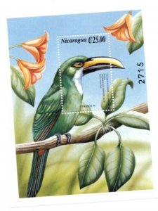 Nicaragua 2000 - Bird - Toucan - Souvenir Stamp Sheet - Scott #2351 - MNH