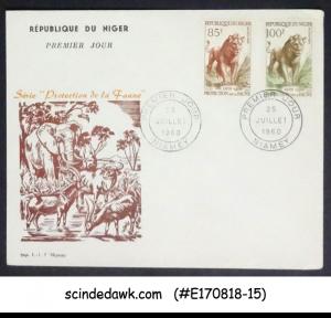 NIGER - 1960 PROTECTION OF FAUNA / WILD ANIMALS / LION - FDC