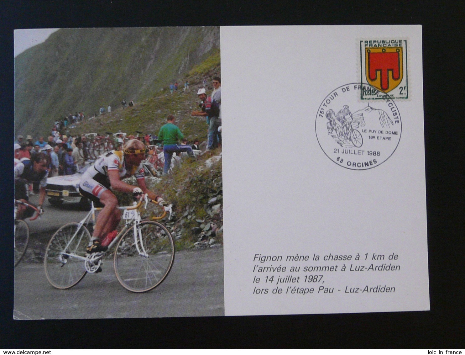 Dossard Original Tour De Romandie 1993 - Laurent Fignon - Objet De Collection Cyclisme Vintage