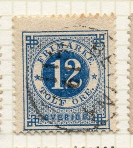 Sweden 1872-77 Early Issue Fine Used 12ore. 306315