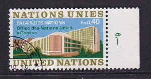 United Nations Geneva  #22 cancelled  1972 Palais des Nations 40c