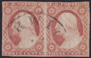 #10A Used, VF, Pair, 4 margins, tiny cut corner (CV $300) (CV $150 - ID39708)...