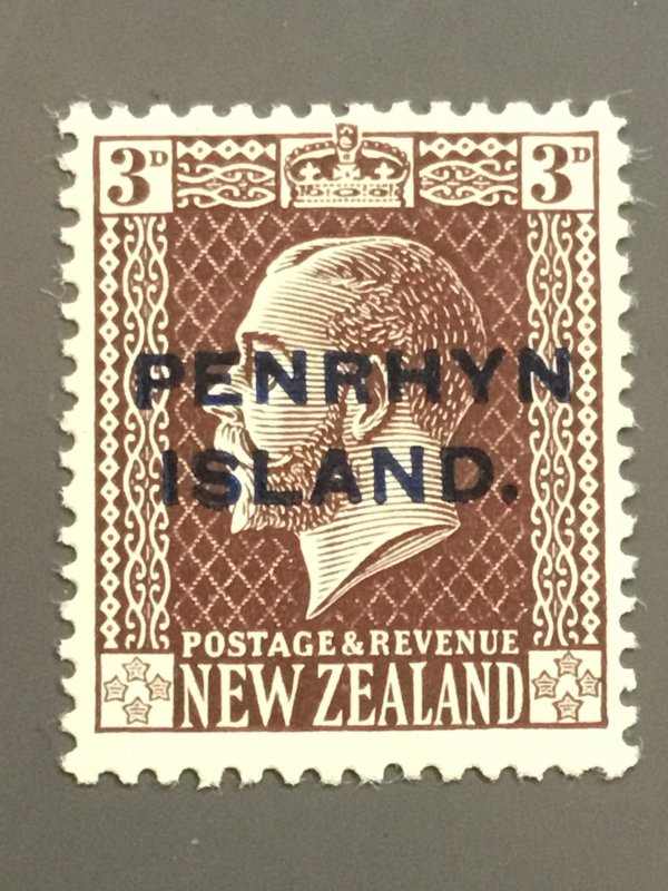 Penrhyn Is. 20 F-VF MH. Scott $ 4.25