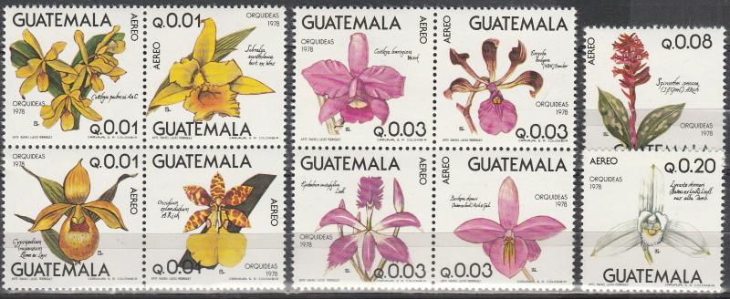 Guatemala #C655a, C659a, C660-1 MNH  CV $60.50 (A17776)