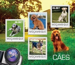 2014 MOZAMBIQUE  MNH. DOGS   |  Y&T Code: 6271-6274  |  Michel Code: 7620-7623