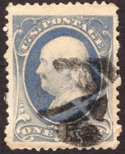 1881, US 1c, Franklin, Used, Sc 206