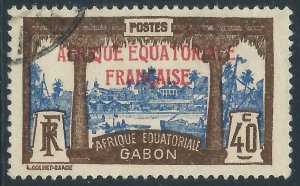 Gabon, Sc #99, 40c Used