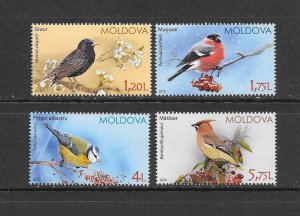 BIRDS - MOLDOVA #878-81    MNH