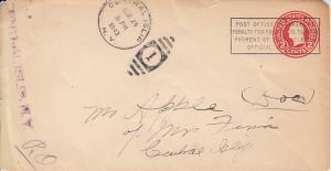 US Postal Stationery w/Penalty OP  Central Islip,NY PO 1943