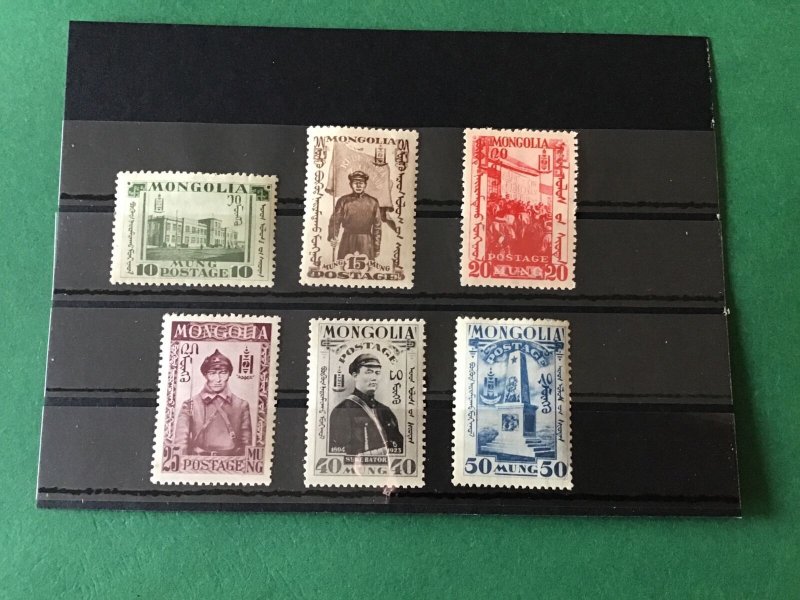 Mongolia Revolution Mounted Mint Stamps R44903 