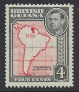 British Guiana SG 310b  perf 13 x 14 MVLH Sc# 232 see scans &  details 