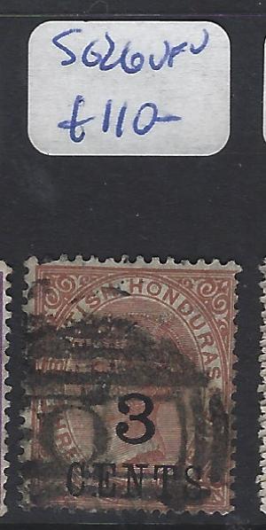 BRITISH HONDURAS (P0104B) QV 3C/4D SG 26  O CANCEL  VFU