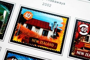 COLOR PRINTED NEW ZEALAND 2000-2004 STAMP ALBUM PAGES (88 illustrated pages)