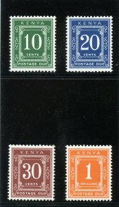 Kenya 1971 QEII Postage Due set complete superb MNH. SG D19-D22.