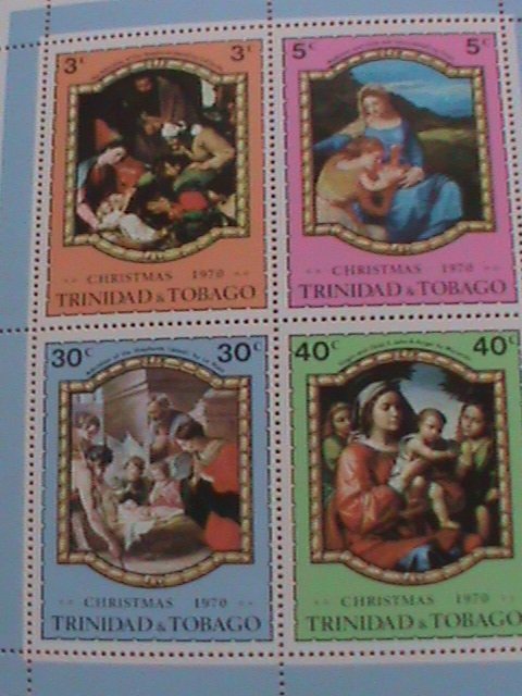 TRINIDAD & TOBAGO STAMP:1970 CHRISTMAS SHEET -MNH S/S SHEET  VERY RARE