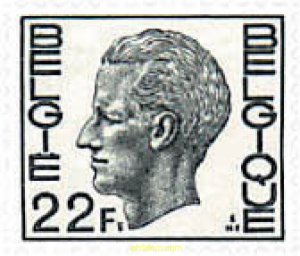 775361 MNH BELGICA 1974 REY BALDUINO Y CIFRA SOBRE LEON HERALDICO