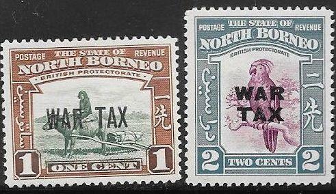 Northern Borneo MR1-MR2 Unused/Hinged - Animals