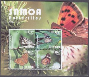 2015 Samoa 1263-1266/B99 Butterflies 120,00 €