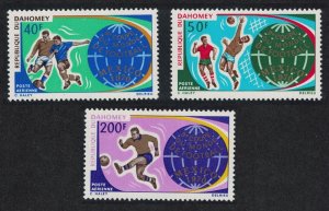 Dahomey World Cup Football Championship Mexico 3v 1970 MNH SC#C121-C123