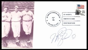 1983 Baseball - St Vincent cancel Babe Ruth cachet signed by Joey Eischen (16