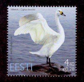 Estonia Sc# 566 MNH Bird of the Year - Swan