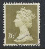 GB QE II Machin - SG Y1692   Used 26p  Gold