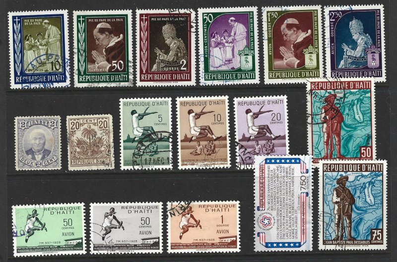 HAITI Mint & Used Lot of 29 Different stamps 2018 CV $15.65