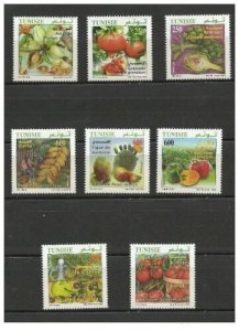 2010- Tunisia- Organic Farming in Tunisia- Complete set 8 stamps MNH** 