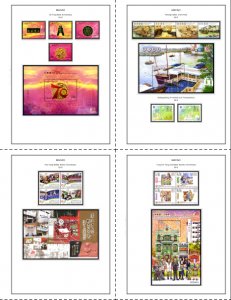 COLOR PRINTED MACAO 2011-2020 STAMP ALBUM  PAGES (122 illustrated pages)