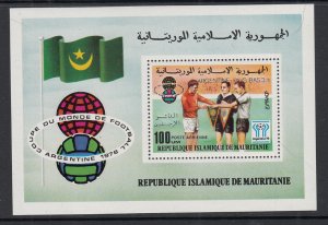 Mauritania C189 Soccer Souvenir Sheet MNH VF