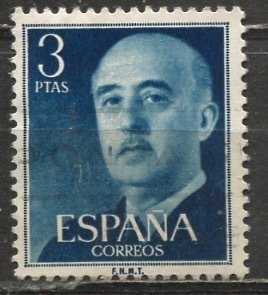 Spain; 1954; Sc. # 831; Used Single Stamp