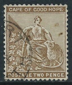 Cape of Good Hope, Sc #35, 2d Used