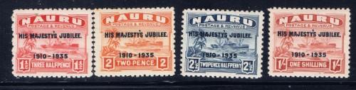 Nauru 31-34 Hinged KGV Silver Jubilee