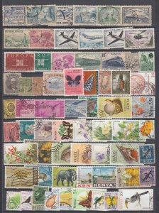 Z5113 JL stamps worldwide used lot all diferent with france kenya and others